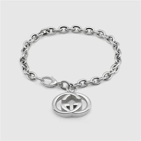 gucci men's charm bracelet|gucci interlocking bracelet.